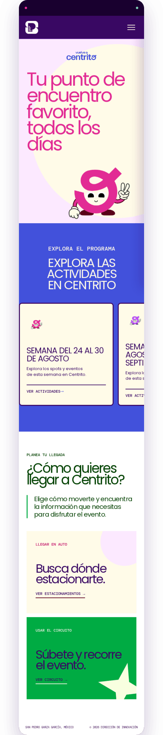 Vuelve a Centrito Vista mobile